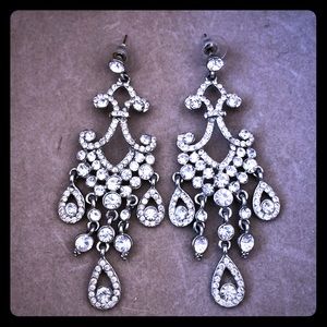 Prom Pageant Wedding Crystal Chandelier Earrings